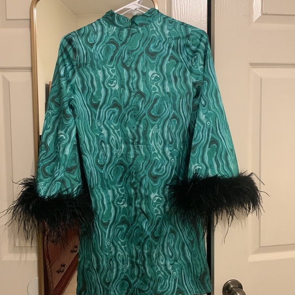 Carlotta Malachite Print Mini Dress - Picture 3 of 10